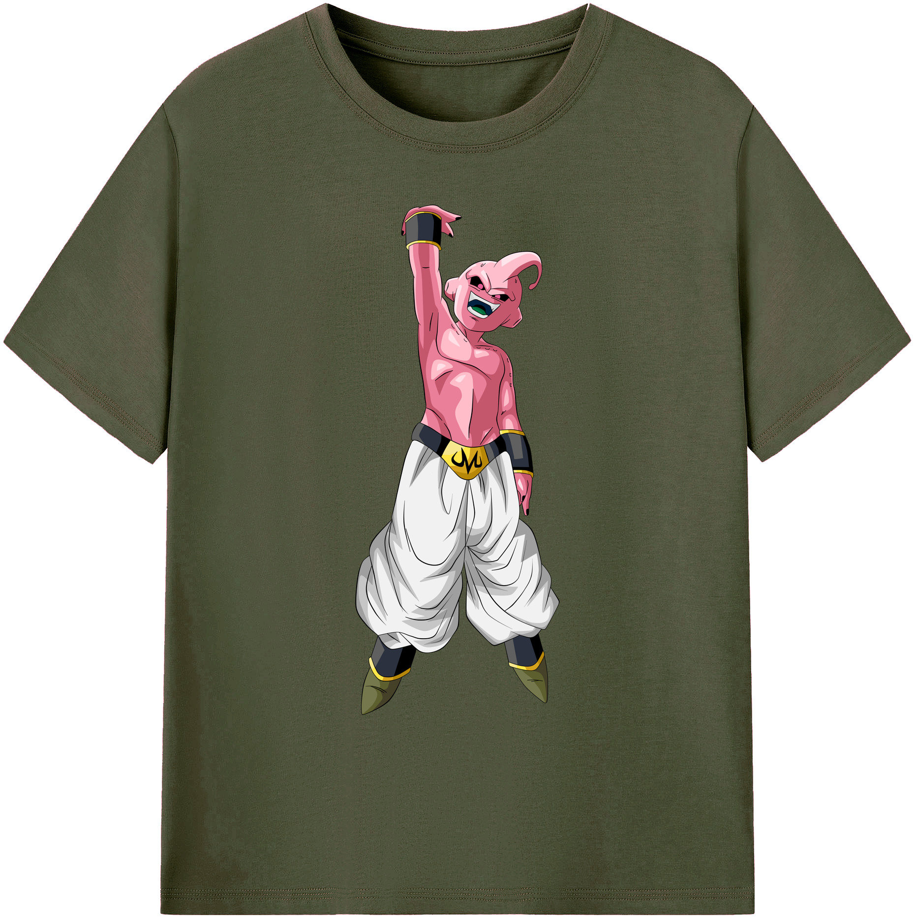 （画像用） ドラゴンボール 魔人ブウ DRAGON BALL Majin Buu 綿100％ メンズ半袖Tシャツ｜肌触りやわらか＆通気性
